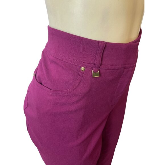 JM Collection Women's Purple High Rise Working Pants Sz 18 - NWT - Picture 4 of 8